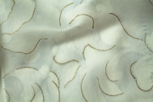 Тюль вуаль белая с рисунком Kiara 16