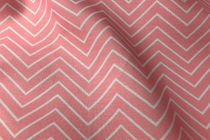 Розовая портьерная ткань с зигзагами арт. 0100499